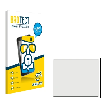 Parte frontale di una confezione del prodotto con il logo del marchio BROTECT. Accanto si trova la protezione per lo schermo c