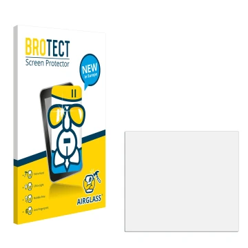 Parte frontale di una confezione del prodotto con il logo del marchio BROTECT. Accanto si trova la protezione per lo schermo c