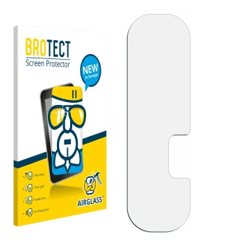 Parte frontale di una confezione del prodotto con il logo del marchio BROTECT. Accanto si trova la protezione per lo schermo c