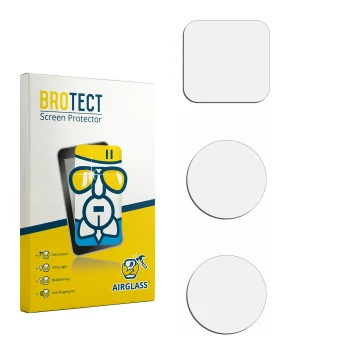 Parte frontale di una confezione del prodotto con il logo del marchio BROTECT. Accanto si trova la protezione per lo schermo c