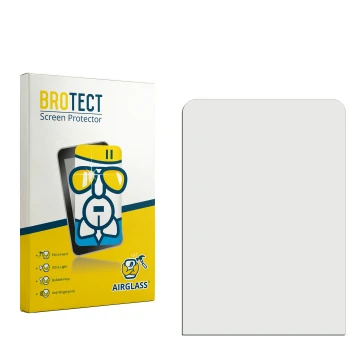 Parte frontale di una confezione del prodotto con il logo del marchio BROTECT. Accanto si trova la protezione per lo schermo c