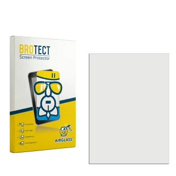 Parte frontale di una confezione del prodotto con il logo del marchio BROTECT. Accanto si trova la protezione per lo schermo c