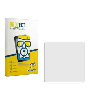 Parte frontale di una confezione del prodotto con il logo del marchio BROTECT. Accanto si trova la protezione per lo schermo c