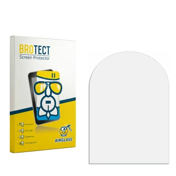 Parte frontale di una confezione del prodotto con il logo del marchio BROTECT. Accanto si trova la protezione per lo schermo c