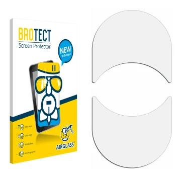 Parte frontale di una confezione del prodotto con il logo del marchio BROTECT. Accanto si trova la protezione per lo schermo c