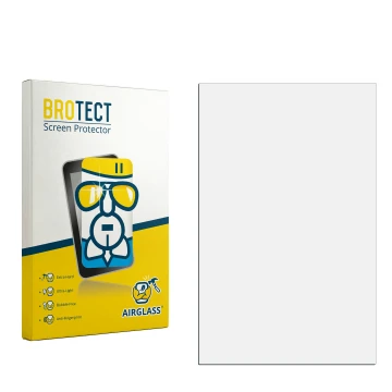 Parte frontale di una confezione del prodotto con il logo del marchio BROTECT. Accanto si trova la protezione per lo schermo c
