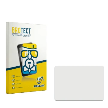 Parte frontale di una confezione del prodotto con il logo del marchio BROTECT. Accanto si trova la protezione per lo schermo c