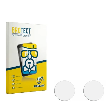 Parte frontale di una confezione del prodotto con il logo del marchio BROTECT. Accanto si trova la protezione per lo schermo c