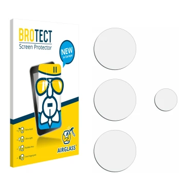 Parte frontale di una confezione del prodotto con il logo del marchio BROTECT. Accanto si trova la protezione per lo schermo c