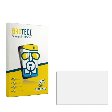 Parte frontale di una confezione del prodotto con il logo del marchio BROTECT. Accanto si trova la protezione per lo schermo c