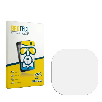 Parte frontale di una confezione del prodotto con il logo del marchio BROTECT. Accanto si trova la protezione per lo schermo c