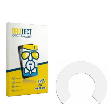 Parte frontale di una confezione del prodotto con il logo del marchio BROTECT. Accanto si trova la protezione per lo schermo c