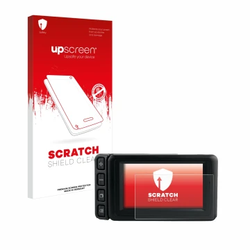 Parte frontale di una confezione del prodotto con il logo del marchio upscreen. Accanto è raffigurato il dispositivo BMW Motor