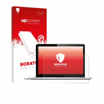 Parte frontale di una confezione del prodotto con il logo del marchio upscreen. Accanto è raffigurato il dispositivo con la re