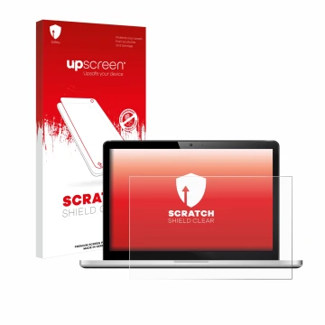 Parte frontale di una confezione del prodotto con il logo del marchio upscreen. Accanto è raffigurato il dispositivo con la re