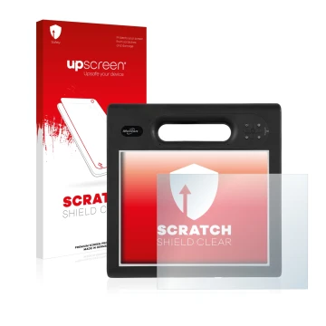 Parte frontale di una confezione del prodotto con il logo del marchio upscreen. Accanto è raffigurato il dispositivo Motion Co