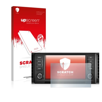 Parte frontale di una confezione del prodotto con il logo del marchio upscreen. Accanto è raffigurato il dispositivo Seat Atec