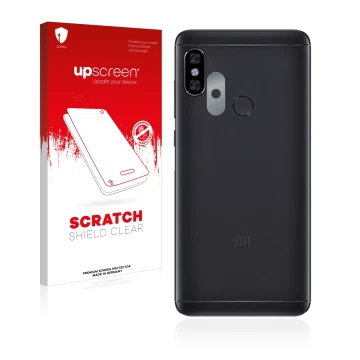 Parte frontale di una confezione del prodotto con il logo del marchio upscreen. Accanto è raffigurato il dispositivo Xiaomi Re