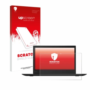 Parte frontale di una confezione del prodotto con il logo del marchio upscreen. Accanto è raffigurato il dispositivo Lenovo Th