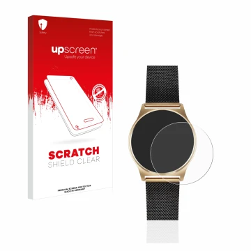 Parte frontale di una confezione del prodotto con il logo del marchio upscreen. Accanto è raffigurato il dispositivo Xlyne X-W