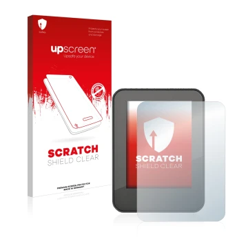 Parte frontale di una confezione del prodotto con il logo del marchio upscreen. Accanto è raffigurato il dispositivo Neodrives