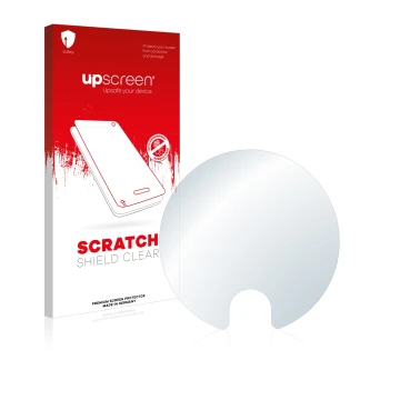 Parte frontale di una confezione del prodotto con il logo del marchio upscreen. Accanto è raffigurato il dispositivo Dyson V11