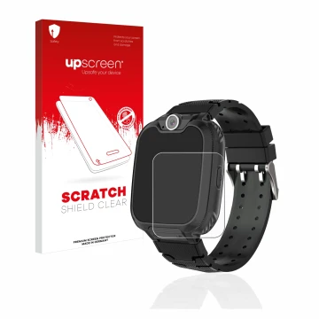 Parte frontale di una confezione del prodotto con il logo del marchio upscreen. Accanto è raffigurato il dispositivo Pthtechus