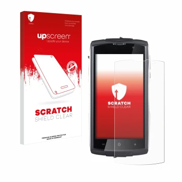 Parte frontale di una confezione del prodotto con il logo del marchio upscreen. Accanto è raffigurato il dispositivo GoClever 