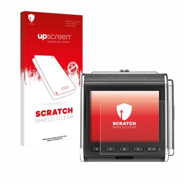 Parte frontale di una confezione del prodotto con il logo del marchio upscreen. Accanto è raffigurato il dispositivo Hasselbla