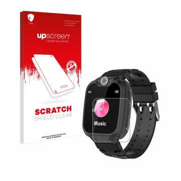 Parte frontale di una confezione del prodotto con il logo del marchio upscreen. Accanto è raffigurato il dispositivo Pthtechus