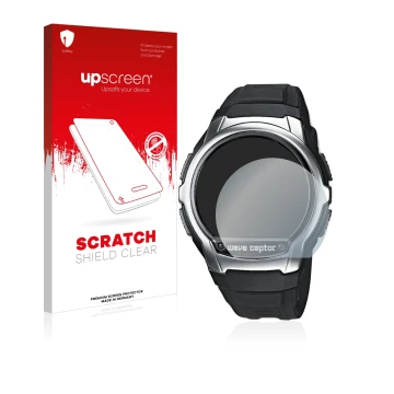 Parte frontale di una confezione del prodotto con il logo del marchio upscreen. Accanto è raffigurato il dispositivo Casio Wav