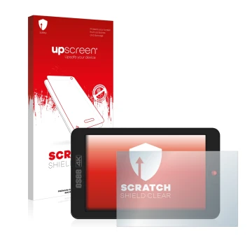 Parte frontale di una confezione del prodotto con il logo del marchio upscreen. Accanto è raffigurato il dispositivo Osee G7 c