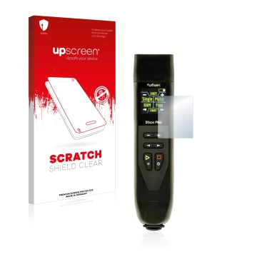 Parte frontale di una confezione del prodotto con il logo del marchio upscreen. Accanto è raffigurato il dispositivo RigExpert