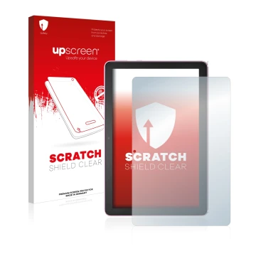 Parte frontale di una confezione del prodotto con il logo del marchio upscreen. Accanto è raffigurato il dispositivo Amazon Fi