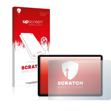 Parte frontale di una confezione del prodotto con il logo del marchio upscreen. Accanto è raffigurato il dispositivo Huawei Ma