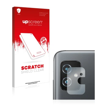 Parte frontale di una confezione del prodotto con il logo del marchio upscreen. Accanto è raffigurato il dispositivo ASUS ZenF