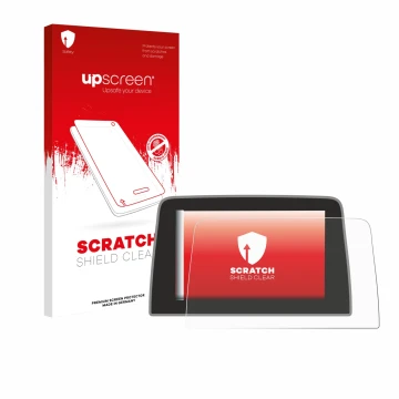 Parte frontale di una confezione del prodotto con il logo del marchio upscreen. Accanto è raffigurato il dispositivo Ford Fies