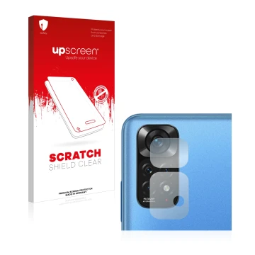 Parte frontale di una confezione del prodotto con il logo del marchio upscreen. Accanto è raffigurato il dispositivo Xiaomi Re