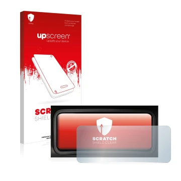 Parte frontale di una confezione del prodotto con il logo del marchio upscreen. Accanto è raffigurato il dispositivo Hyundai K