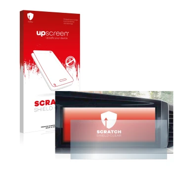 Parte frontale di una confezione del prodotto con il logo del marchio upscreen. Accanto è raffigurato il dispositivo Opel Mokk