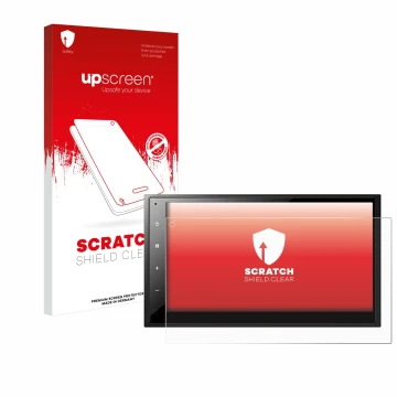 Parte frontale di una confezione del prodotto con il logo del marchio upscreen. Accanto è raffigurato il dispositivo Pioneer D