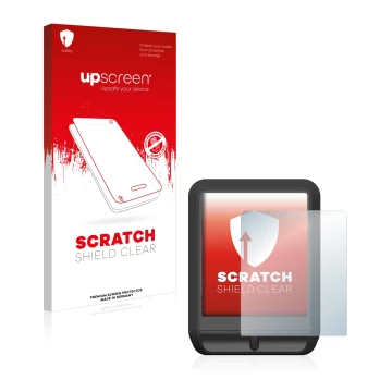 Parte frontale di una confezione del prodotto con il logo del marchio upscreen. Accanto è raffigurato il dispositivo Mahle Pul