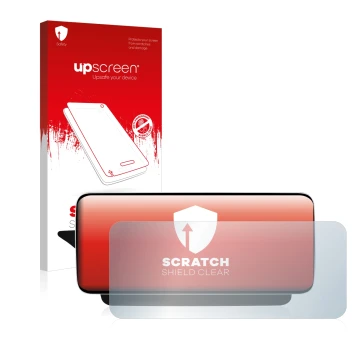 Parte frontale di una confezione del prodotto con il logo del marchio upscreen. Accanto è raffigurato il dispositivo Koason Me