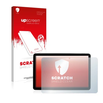 Parte frontale di una confezione del prodotto con il logo del marchio upscreen. Accanto è raffigurato il dispositivo MEDION Li
