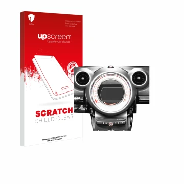 Parte frontale di una confezione del prodotto con il logo del marchio upscreen. Accanto è raffigurato il dispositivo Mini Coun
