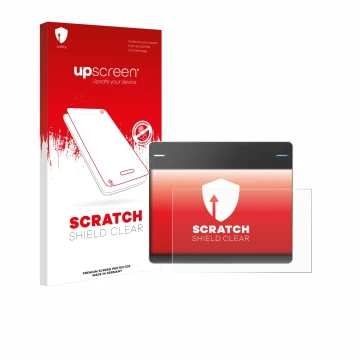 Parte frontale di una confezione del prodotto con il logo del marchio upscreen. Accanto è raffigurato il dispositivo Wacom Int