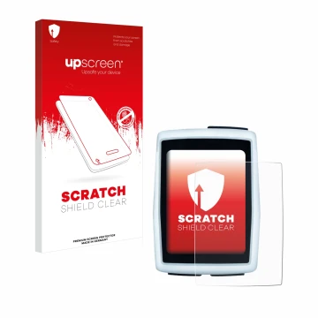 Parte frontale di una confezione del prodotto con il logo del marchio upscreen. Accanto è raffigurato il dispositivo Sigma BC 