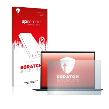 Parte frontale di una confezione del prodotto con il logo del marchio upscreen. Accanto è raffigurato il dispositivo ASUS ZenB