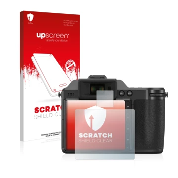 Parte frontale di una confezione del prodotto con il logo del marchio upscreen. Accanto è raffigurato il dispositivo Hasselbla