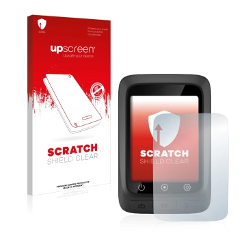 Parte frontale di una confezione del prodotto con il logo del marchio upscreen. Accanto è raffigurato il dispositivo CooSpo BC